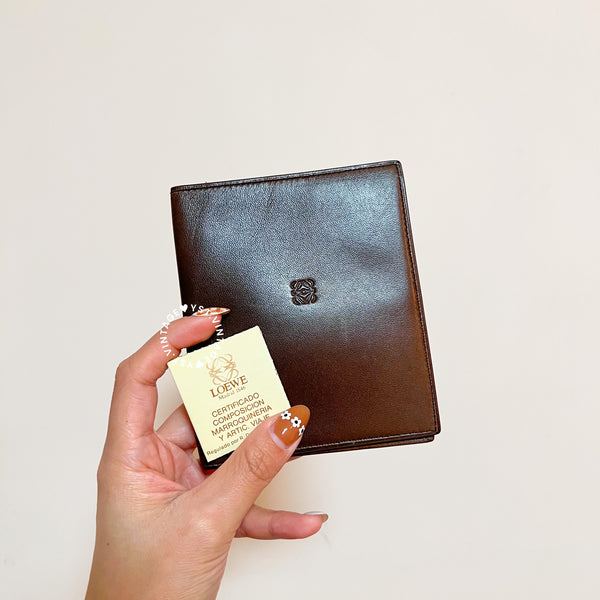 Vintage Loewe Marshmallow Short Wallet - Mocha Brown (On Hold)