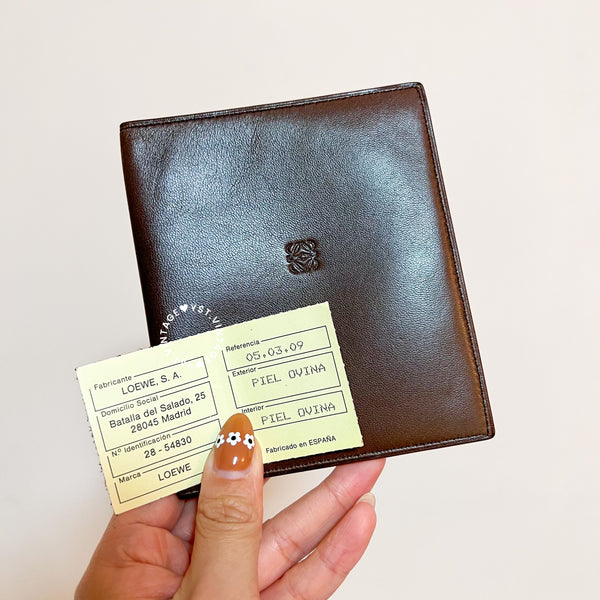 Vintage Loewe Marshmallow Short Wallet - Mocha Brown (On Hold)