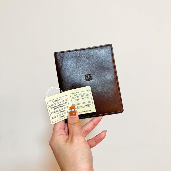 Vintage Loewe Marshmallow Short Wallet - Mocha Brown (On Hold)
