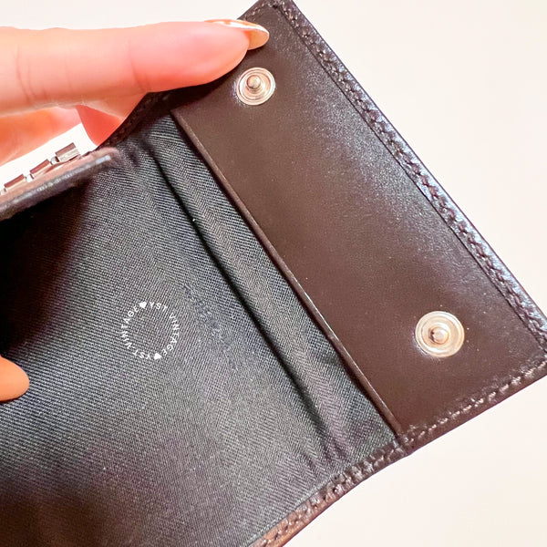 Vintage Fendi Zucca Key Case (6 Key Rings) - Brown