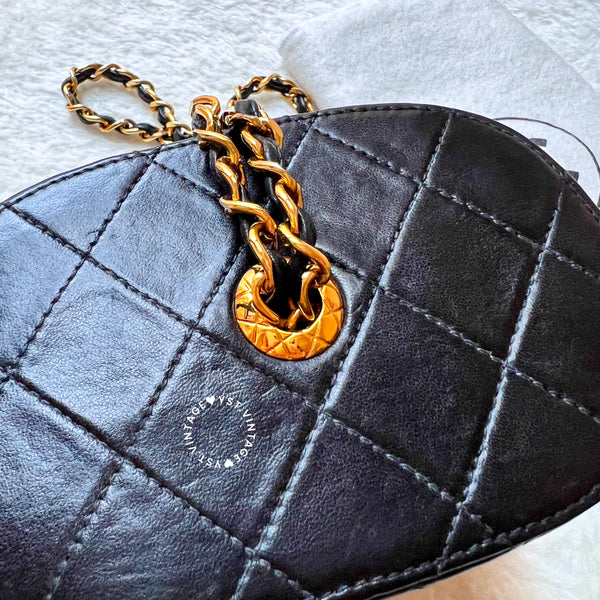 Vintage Chanel Mini Vanity With Tassel - Black