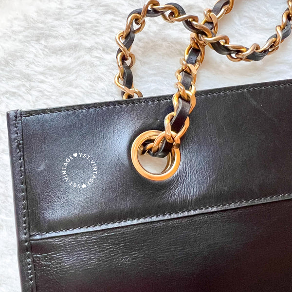 Vintage Chanel 2-Way Bag - Black 002