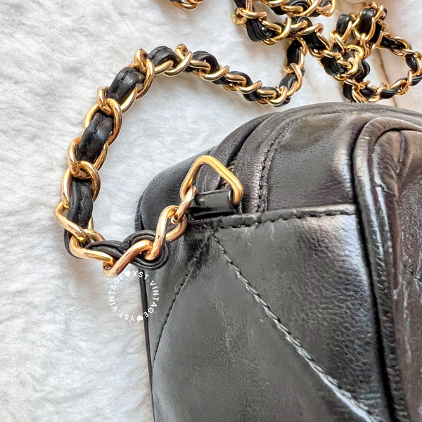 Vintage Chanel Camera Bag With Tassel - Black (Princess Diana Style)