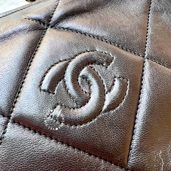 Vintage Chanel Camera Bag With Tassel - Black (Princess Diana Style)