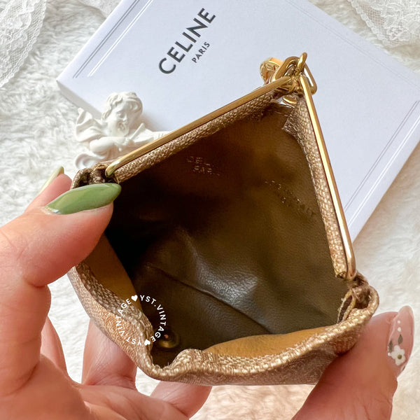 Vintage CELINE Sulky Macadam Coins Bag 003 - Beige