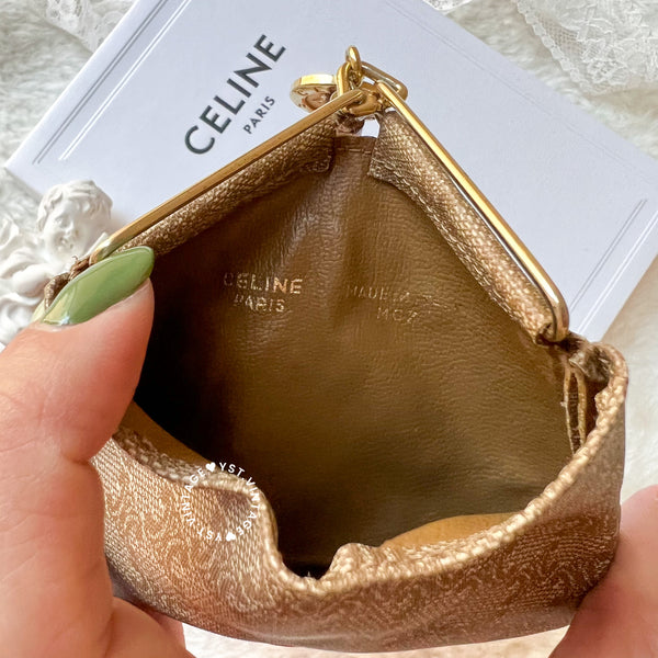 Vintage CELINE Sulky Macadam Coins Bag 003 - Beige