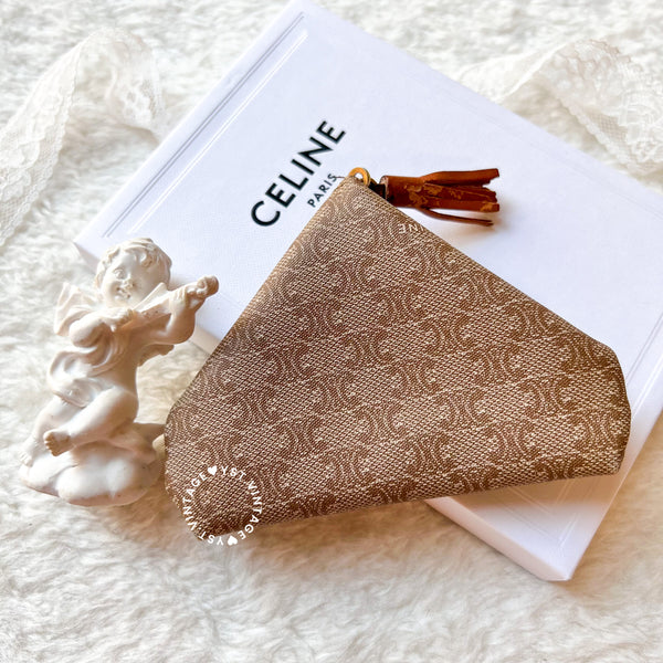 Vintage CELINE Sulky Macadam Coins Bag 003 - Beige