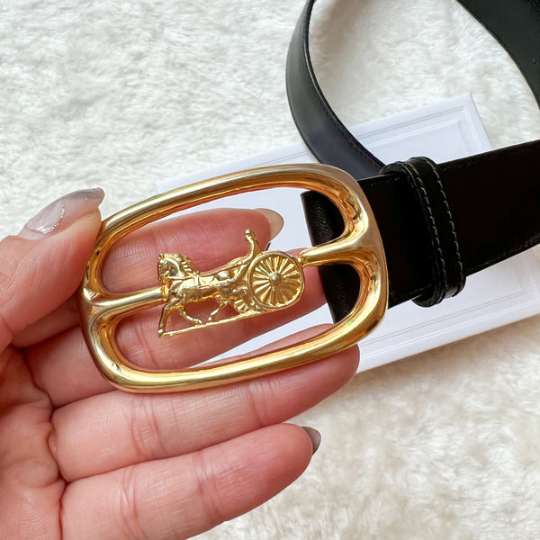 Vintage CELINE Sulky Belt - Black
