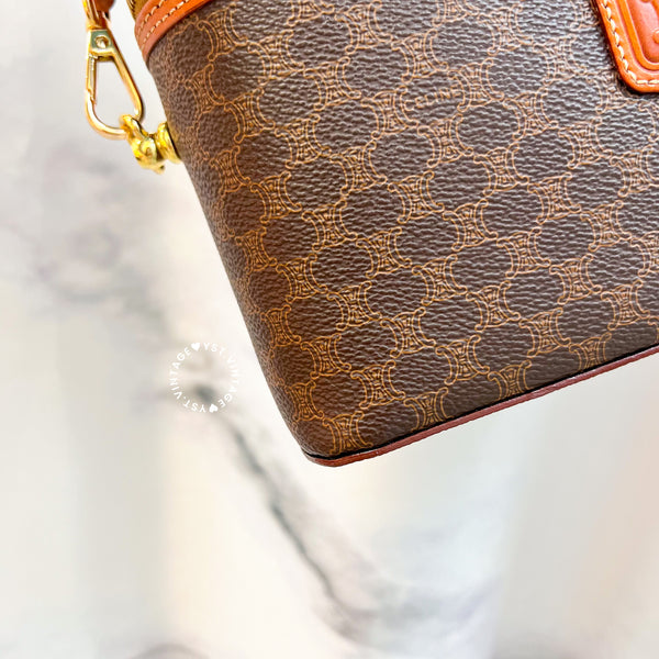 Vintage CELINE Macadam Vanity Bag 029 - Brown