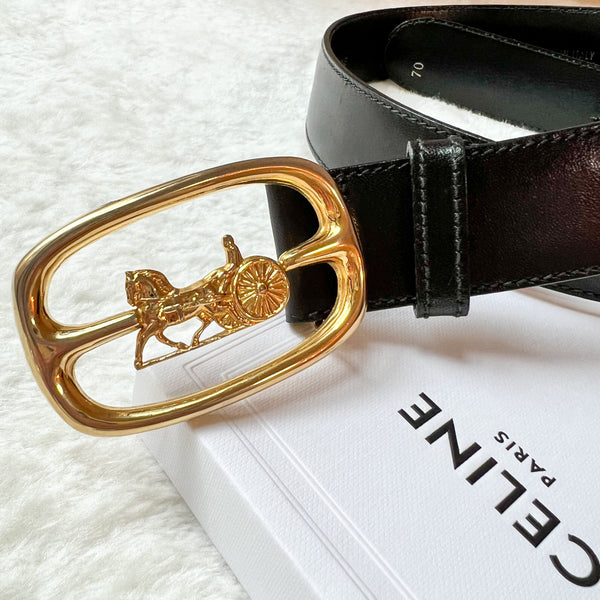 Vintage CELINE Sulky Belt - Black