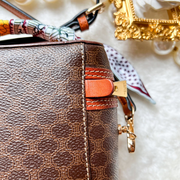 Vintage CELINE Macadam Vanity Bag 008 - Brown