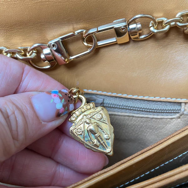 Vintage Gucci 1980s Micro GG 2-way Bag - Milk Tea Brown