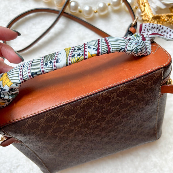 Vintage CELINE Macadam Vanity Bag 008 - Brown