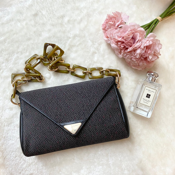 Vintage YSL 1990s Envelope Clutch