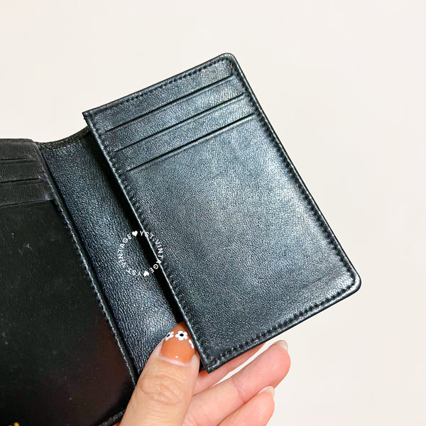 Vintage Chanel Caviar Coco Card Holder - Black 004