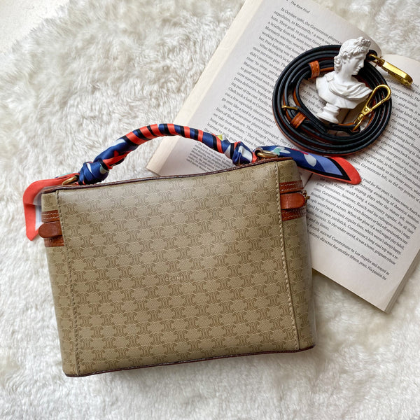 Vintage CELINE Macadam Vanity Bag 007 - Beige