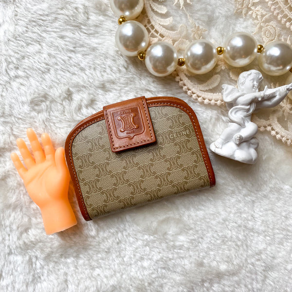 Vintage CELINE Macadam Coins Bag - Beige