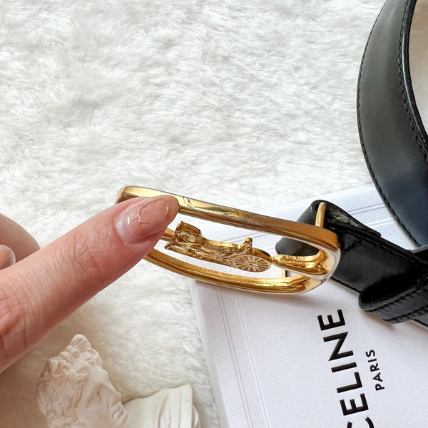 Vintage CELINE Sulky Belt - Black