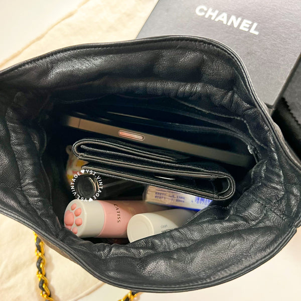 Vintage Chanel Mini Bucket Bag- Black