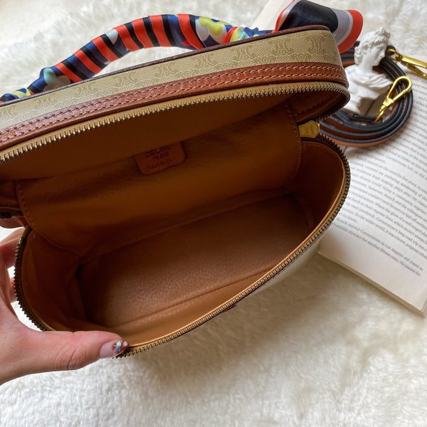 Vintage CELINE Macadam Vanity Bag 007 - Beige