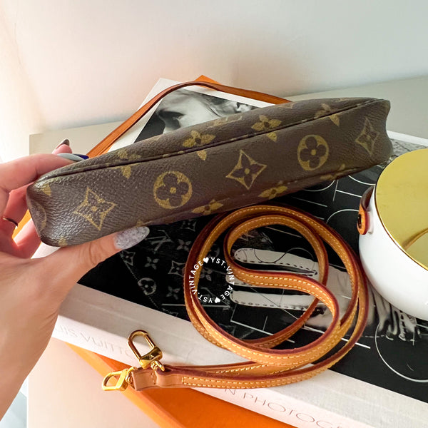 Vintage LV Monogram Pochette with Original Strap