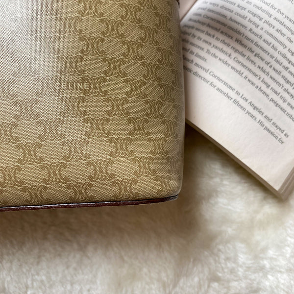 Vintage CELINE Macadam Vanity Bag 007 - Beige