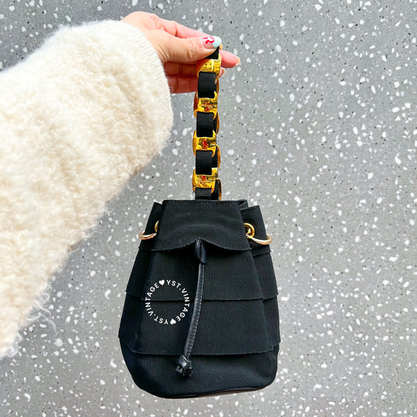 Vintage Salvatore Ferragamo Mini Bag - Black*Gold