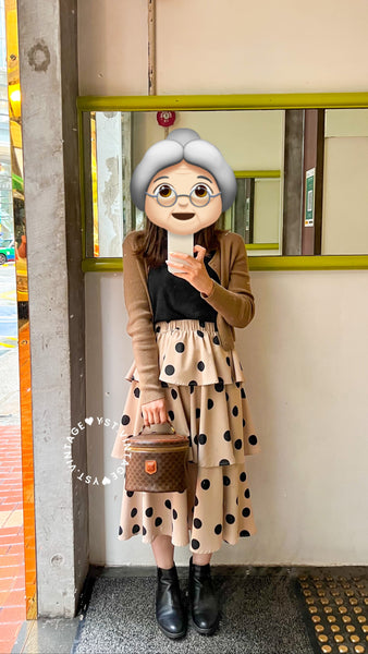 Vintage CELINE Macadam Round Vanity Bag - Brown