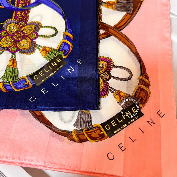 Vintage CELINE Scarfs/ Handkerchiefs