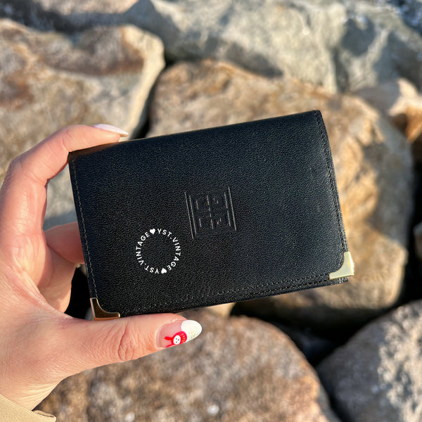 Vintage Givenchy*Laurel Card Holder - Black