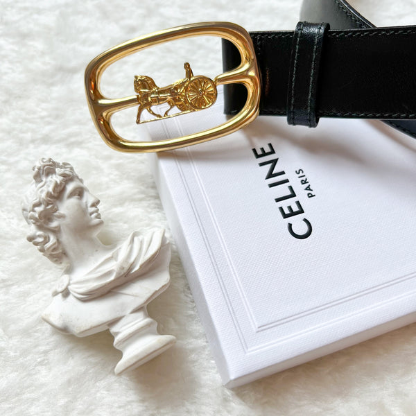 Vintage CELINE Sulky Belt - Black