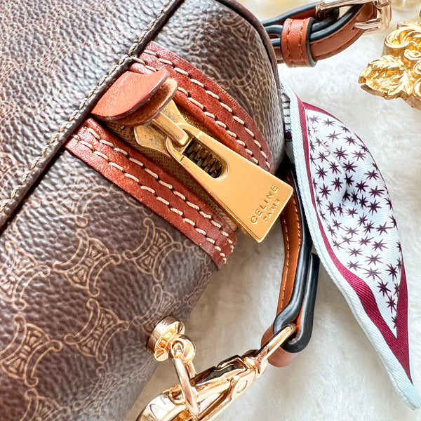 Vintage CELINE Macadam Vanity Bag 008 - Brown