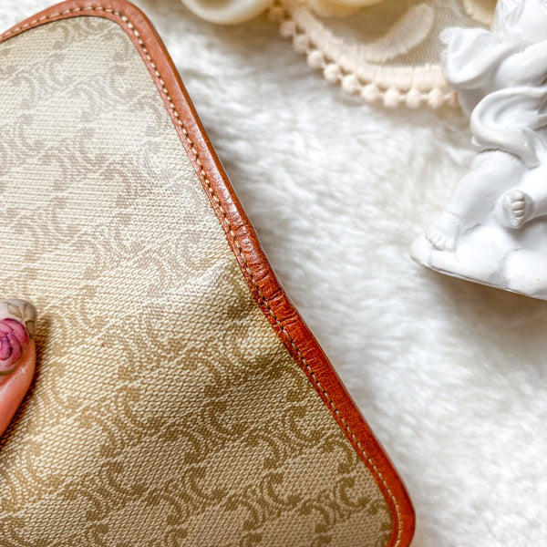 Vintage CELINE Macadam Coins Bag - Beige