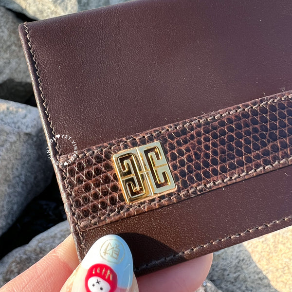 Vintage Givenchy Card Holder - Brown