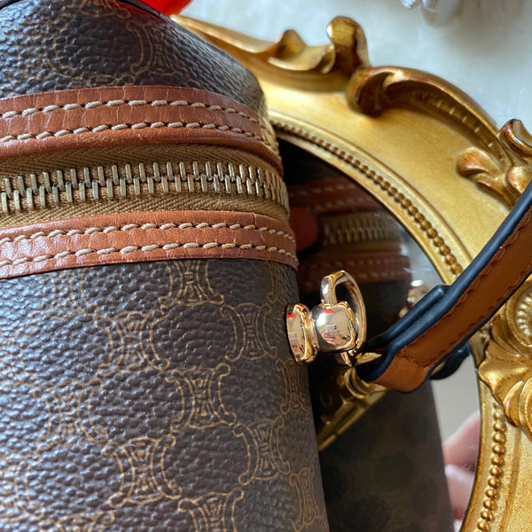 Vintage CELINE Macadam Vanity Bag 006