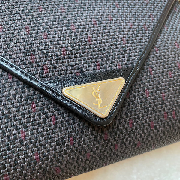 Vintage YSL 1990s Envelope Clutch