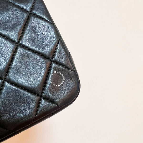 Vintage Chanel Mini Flap Turn-Lock Bag - Black 002 (Code: 046400)