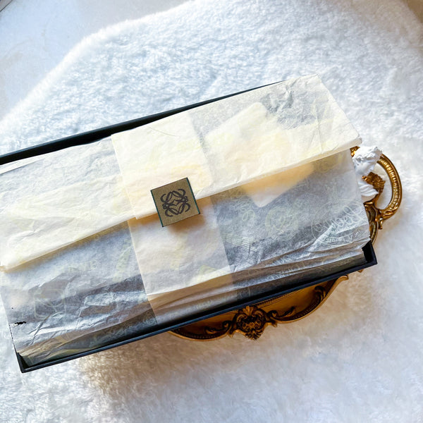 Loewe Mohair x Wool Scarf With Original Box - Ocean Blue