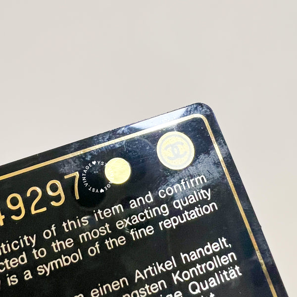 Vintage Chanel Caviar Coco Card Holder - Black 004