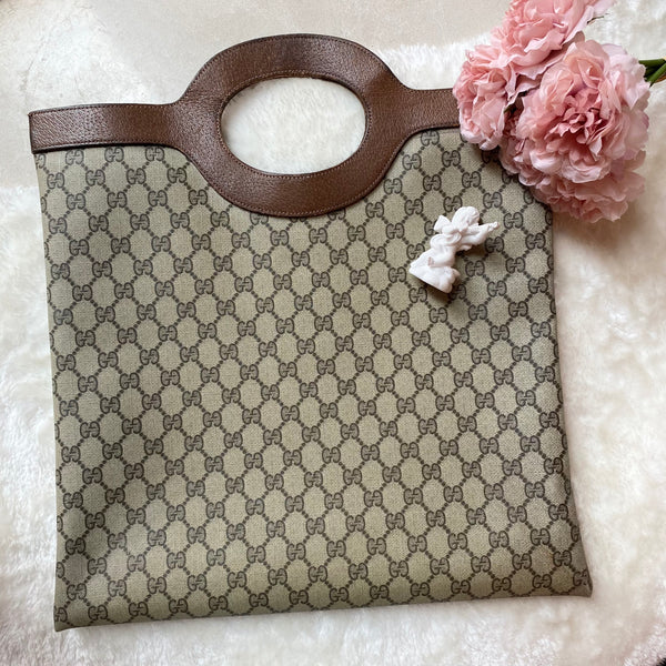 Vintage Gucci 1970s GG Handbag