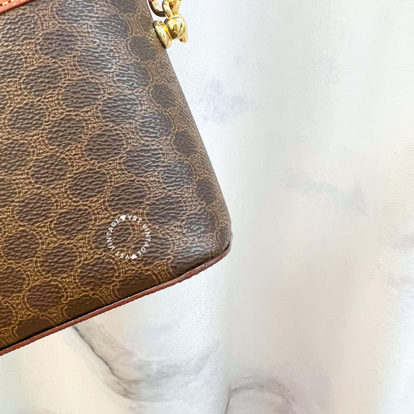 Vintage CELINE Macadam Vanity Bag 029 - Brown