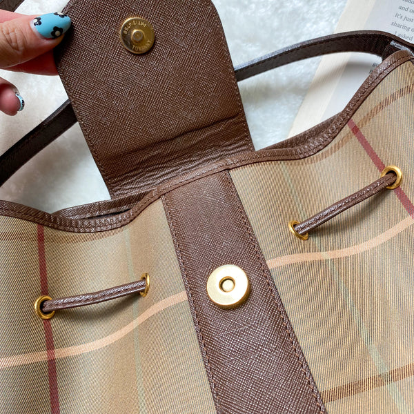 Vintage Burberrys Bucket Bag