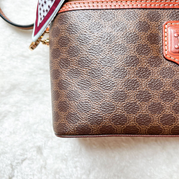 Vintage CELINE Macadam Vanity Bag 008 - Brown