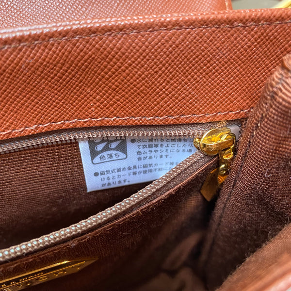 Vintage Givenchy Turn-Lock Cross body Bag - Sunset Brown