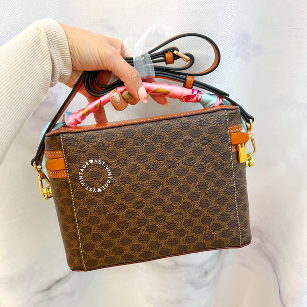 Vintage CELINE Macadam Vanity Bag 029 - Brown