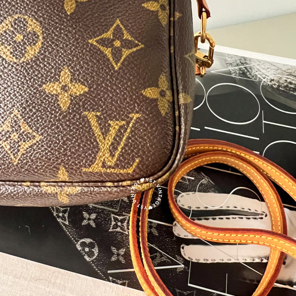 Vintage LV Monogram Pochette with Original Strap