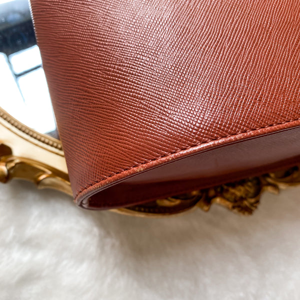 Vintage Givenchy Turn-Lock Cross body Bag - Sunset Brown