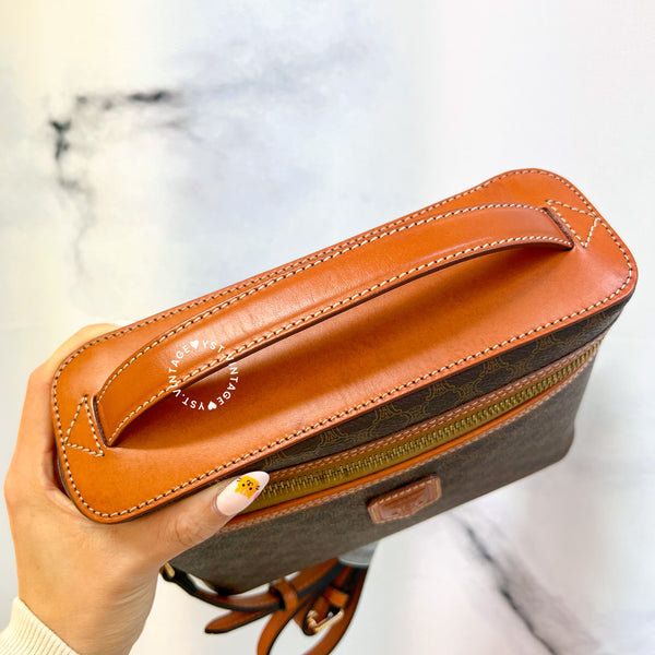 Vintage CELINE Macadam Vanity Bag 029 - Brown