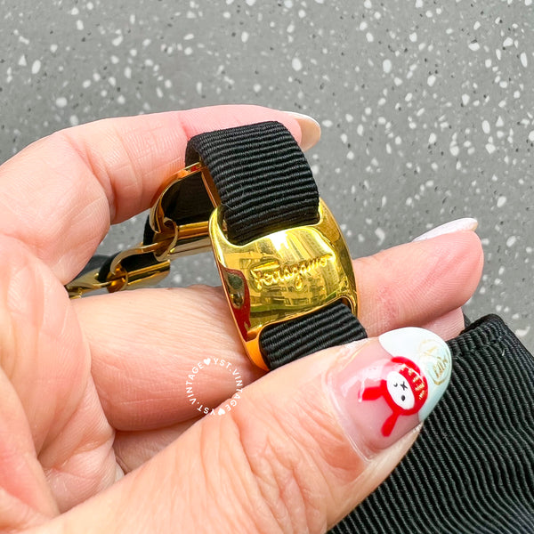 Vintage Salvatore Ferragamo Mini Bag - Black*Gold