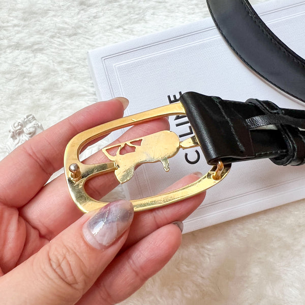 Vintage CELINE Sulky Belt - Black